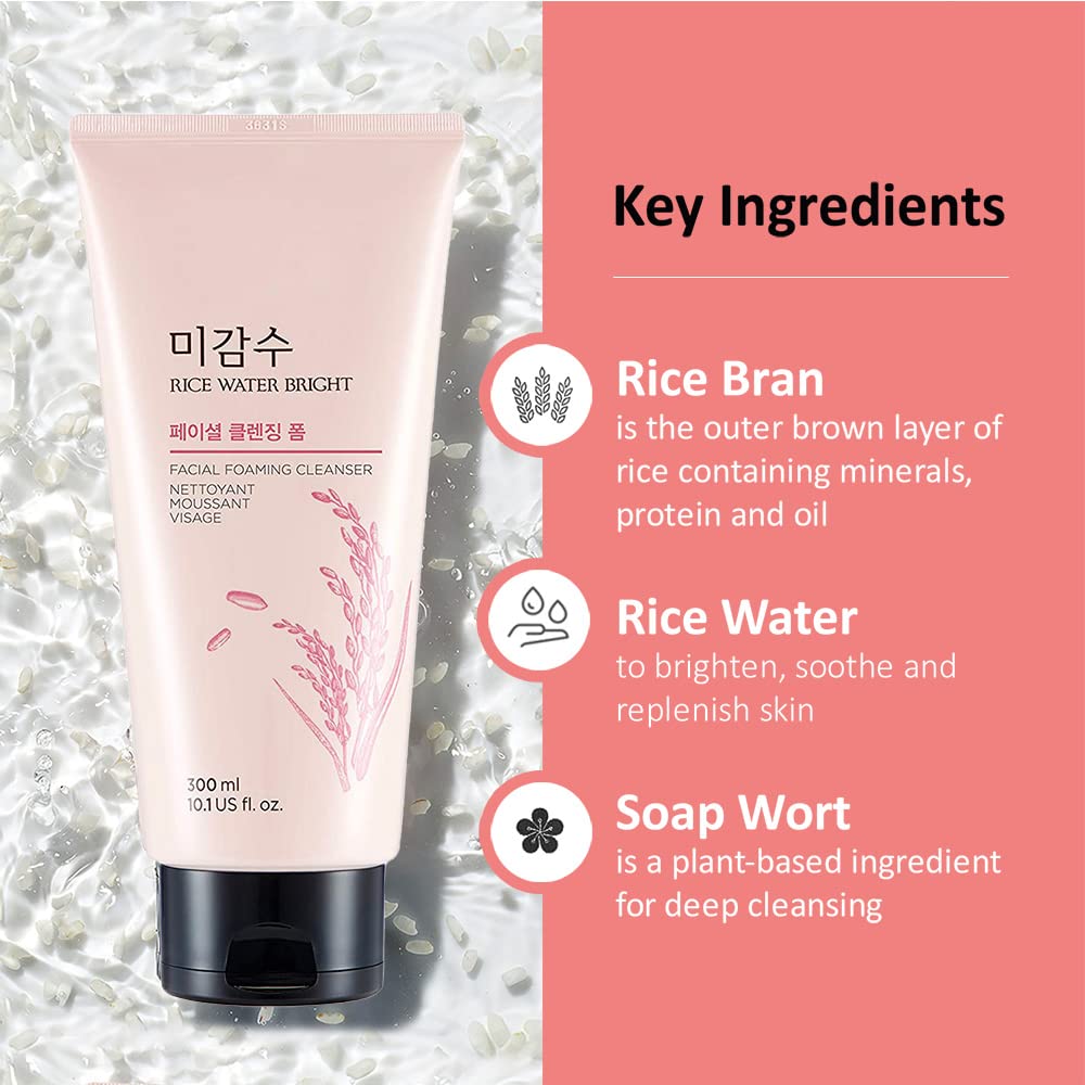 THE FACE SHOP - Rice Water Bright Cleansing Foam